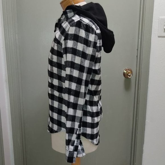 Aeropostale Lightweight Hooded Checkered Jacket Size M - EUC - Picture 5 of 8
